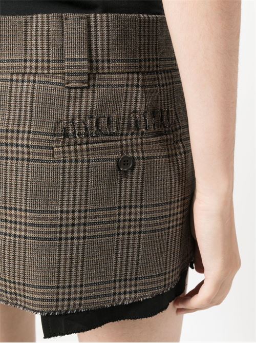 Logo skirt MIU MIU | MG207113JLF063M